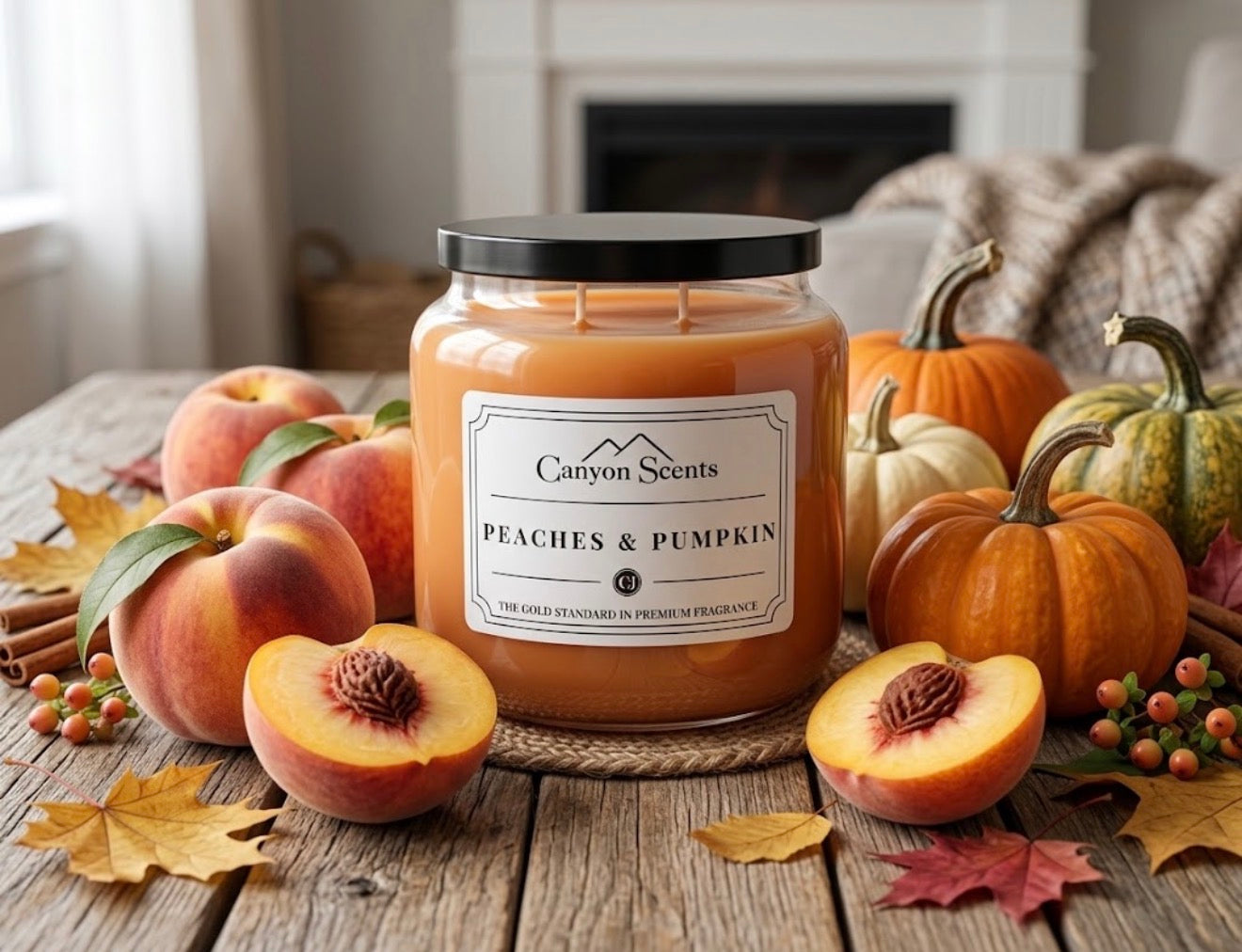 Peaches & Pumpkins 16 oz. Candle