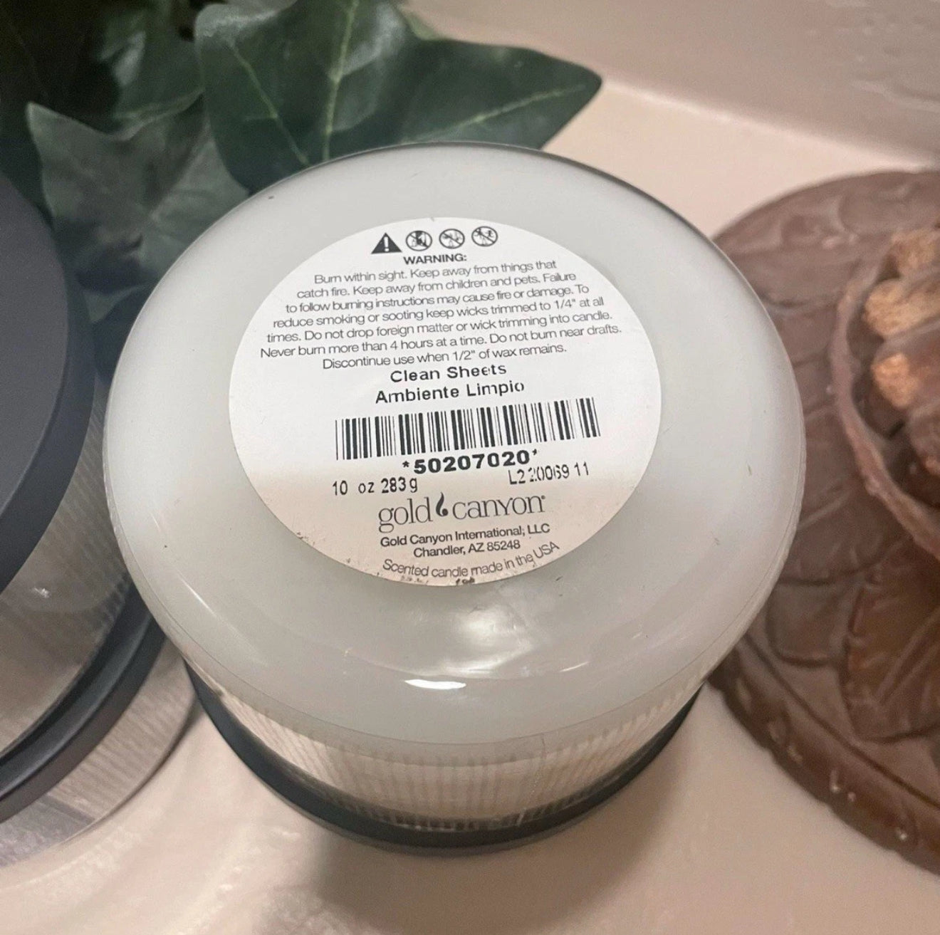 Clean Sheets 10oz Gold Canyon Candle