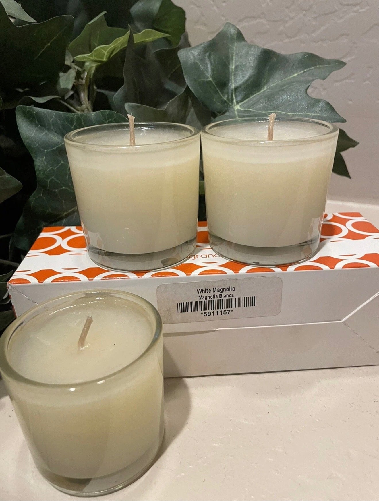 GOLD CANYON White Magnolia VoLights New 3 Pack Votive