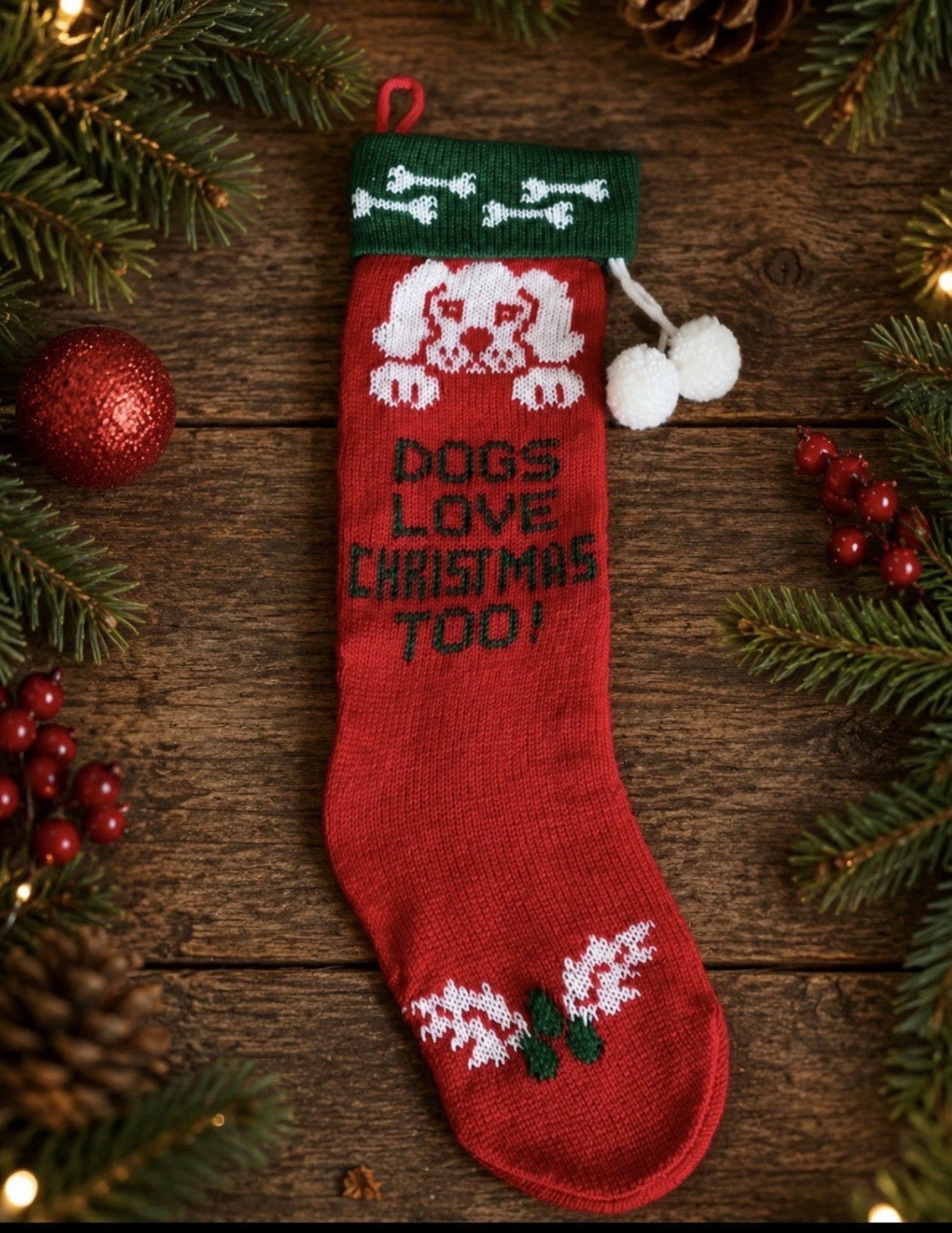 Christmas Dog/Pet Stocking /Hanging Bag /Xmas Tree Decor.
New