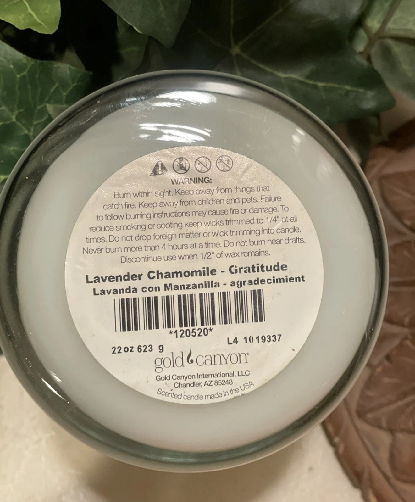 Lavender Chamomile 22oz Gold Canyon Candle