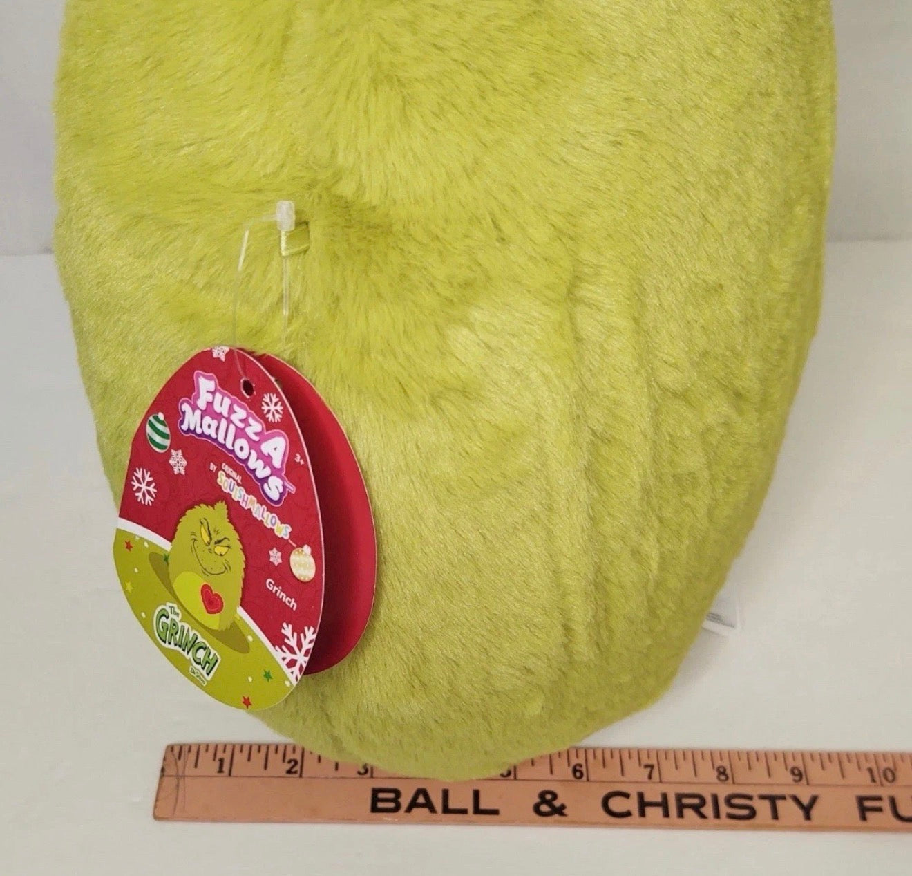Squishmallows 12" Fuzz-A-Mallow Grinch with Heart ♥️
