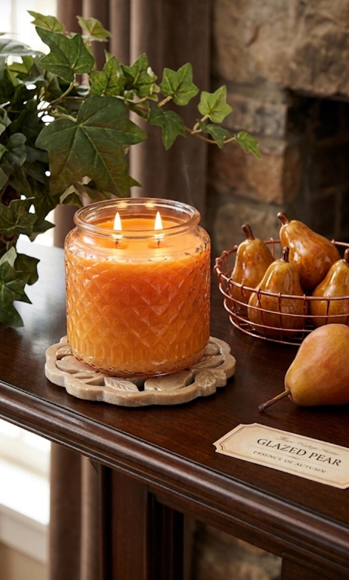 Glazed Pear 16oz Gold Canyon Candle