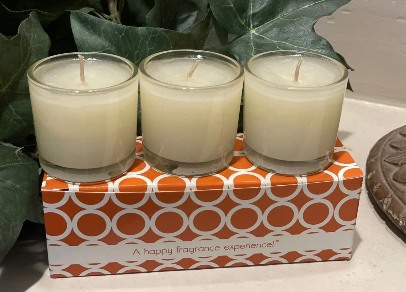 GOLD CANYON White Magnolia VoLights New 3 Pack Votive