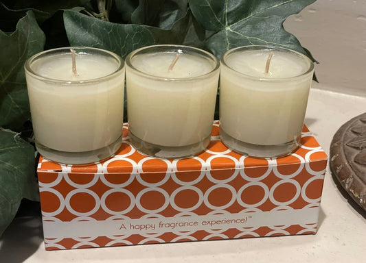 GOLD CANYON White Magnolia VoLights New 3 Pack Votive