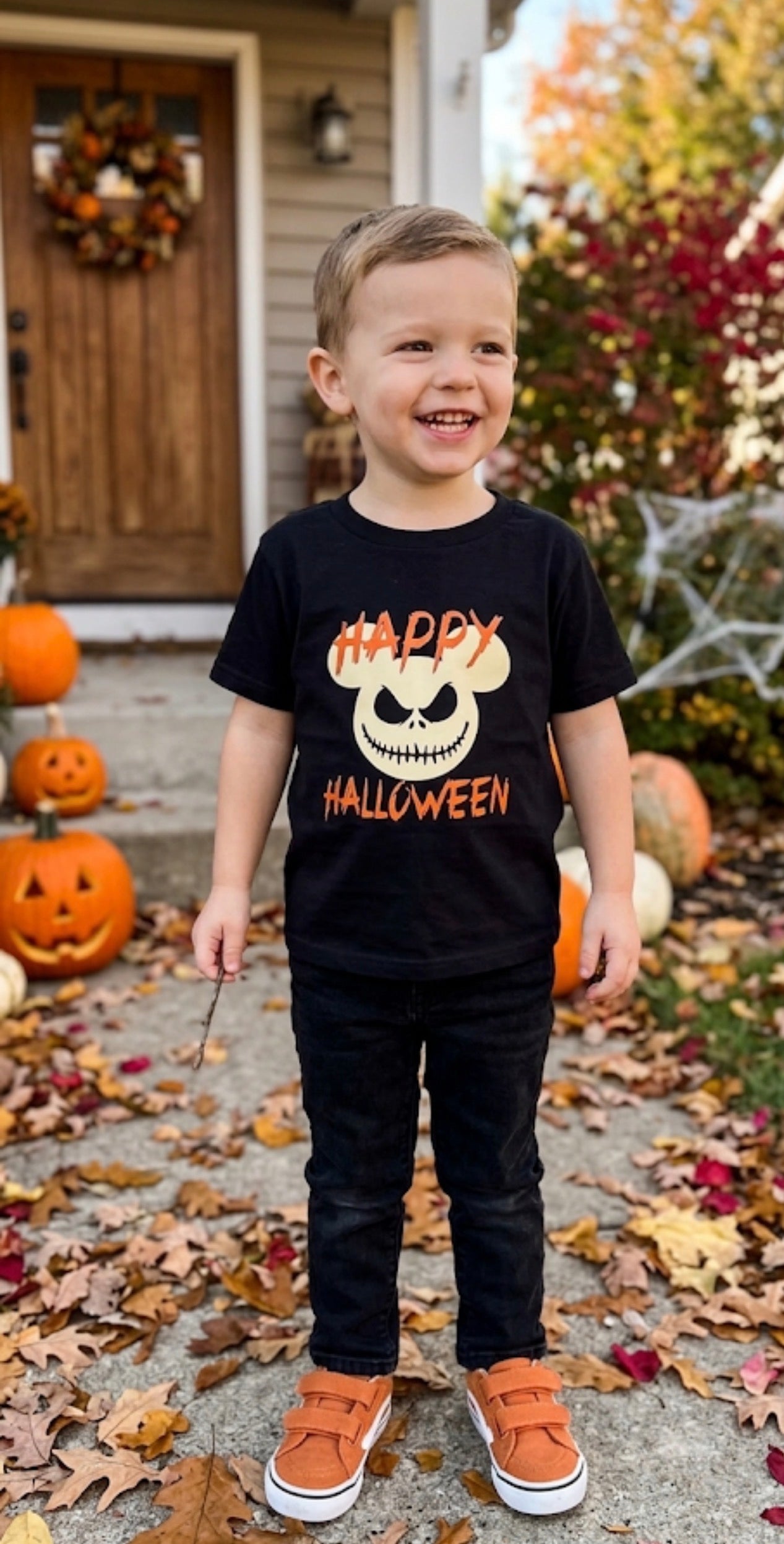 Disney Halloween Black Soft Stretch T-Shirt Unisex