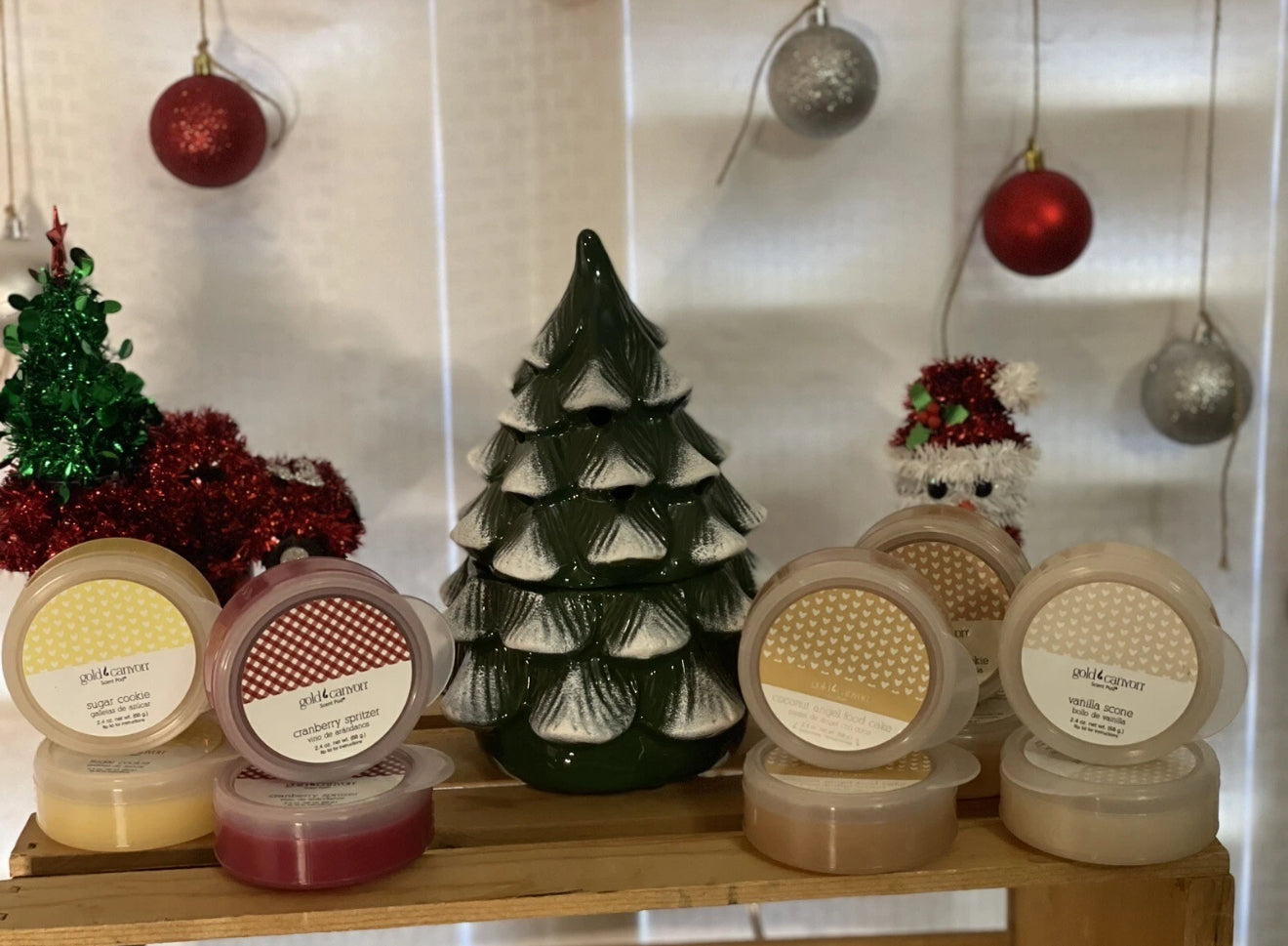 Gold Canyon Candle Christmas Tree Warmer Bundle Set