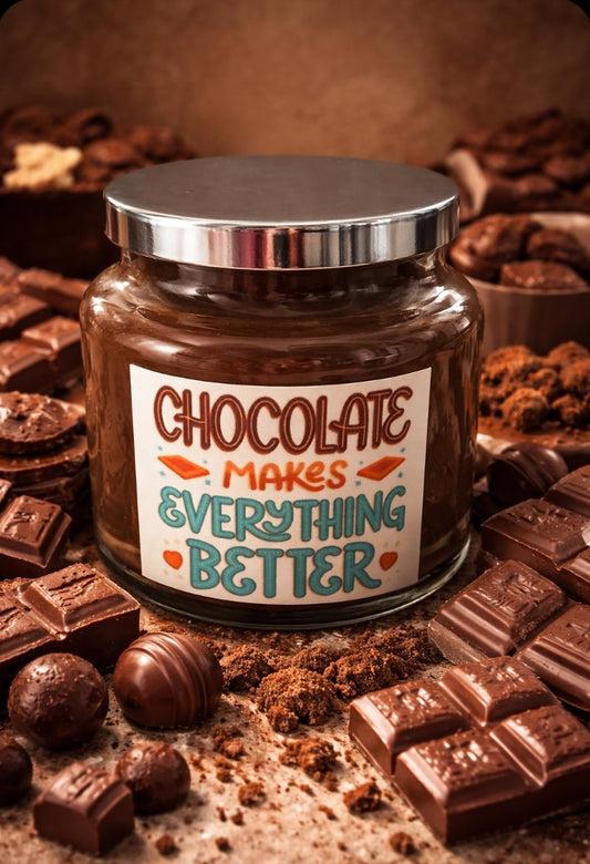 Chocolate Milk labeled Jar Candle