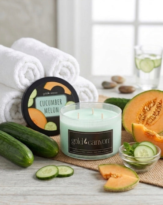Cucumber Melon 10oz Gold Canyon Candle