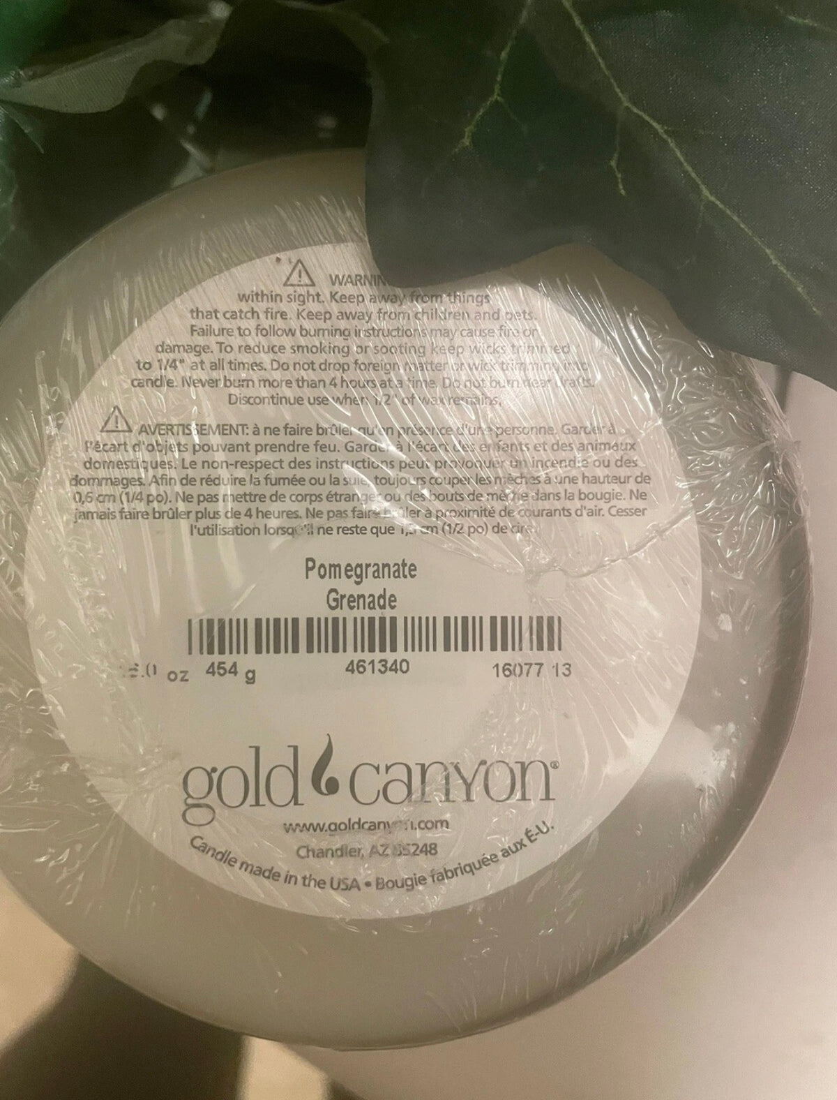 Pomegranate 16oz Gold Canyon Candle