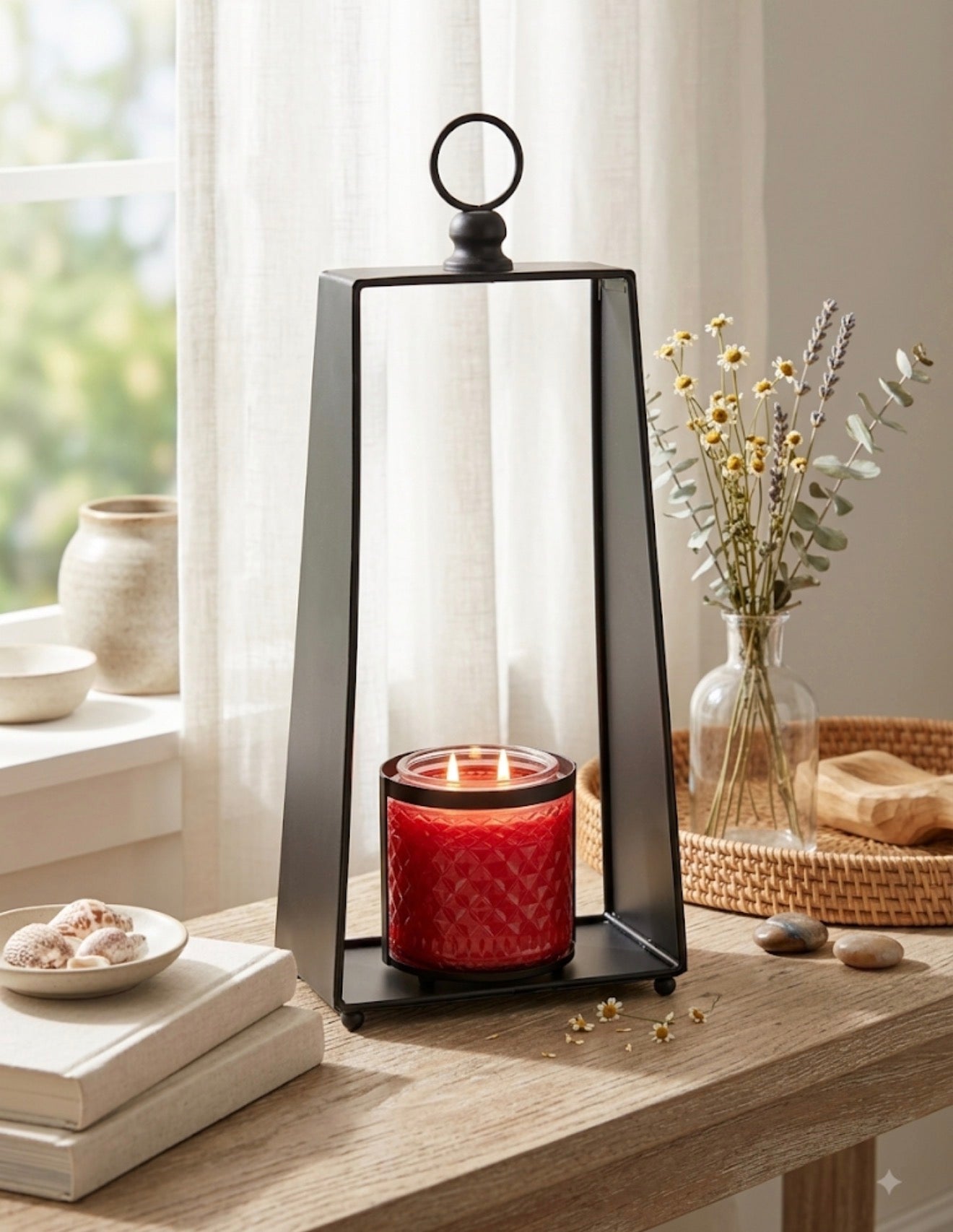 Open Lantern- Candle Holder