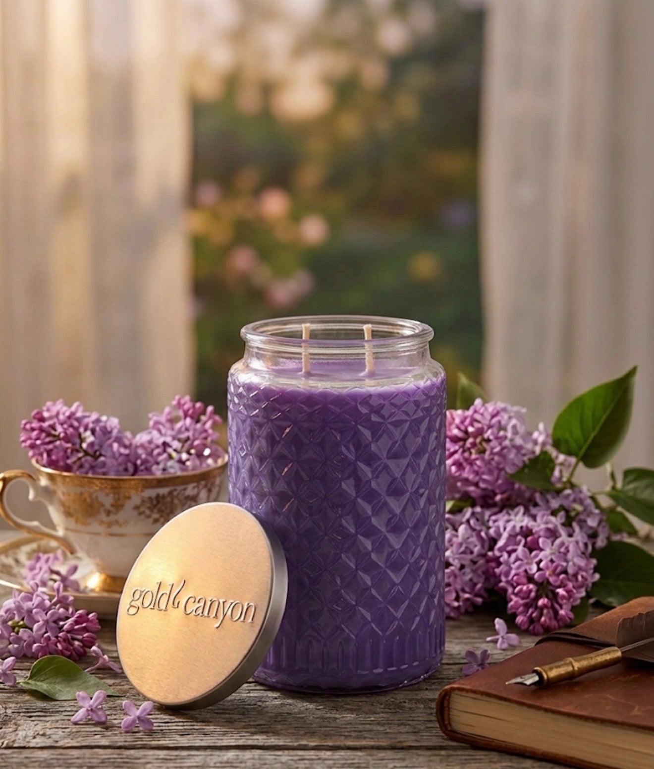 Lilac-  26oz Gold Canyon Candle