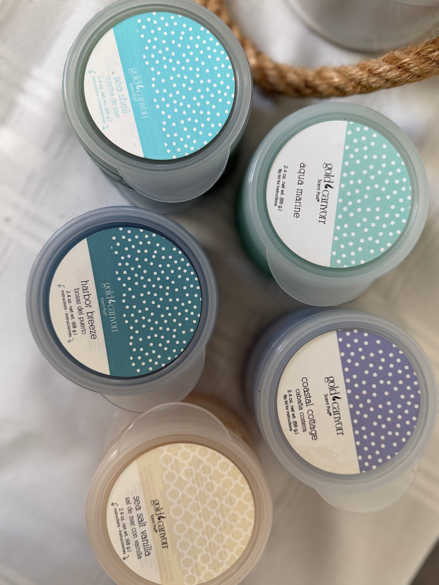 Gold Canyon Candle Beach 🏝️ Bucket Warmer Bundle Set