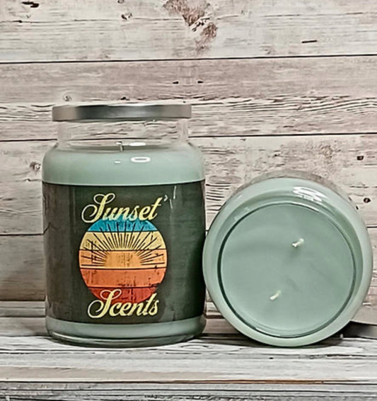 Honeysuckle Labeled Jar Scented Candle