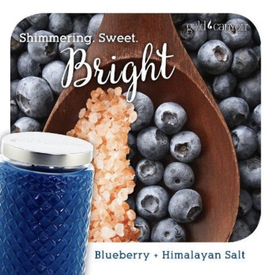 Blueberry 🫐Himalayan Salt Gold Canyon Candle