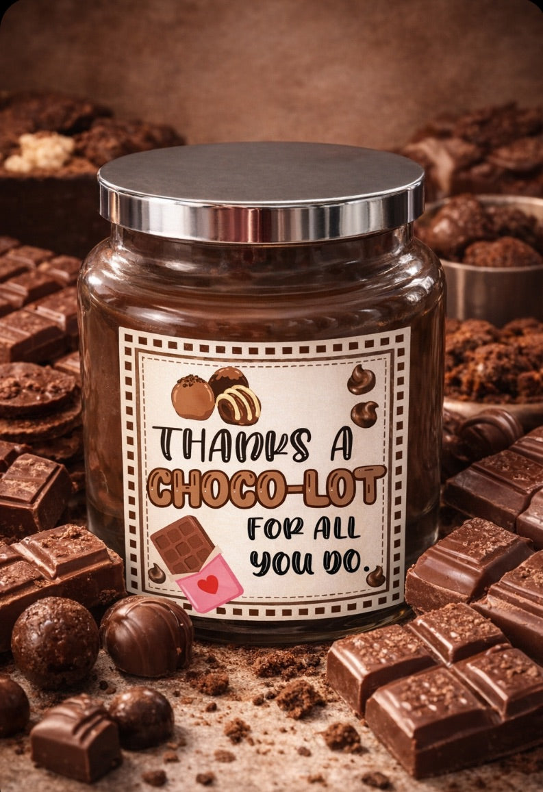 Chocolate Milk labeled Jar Candle