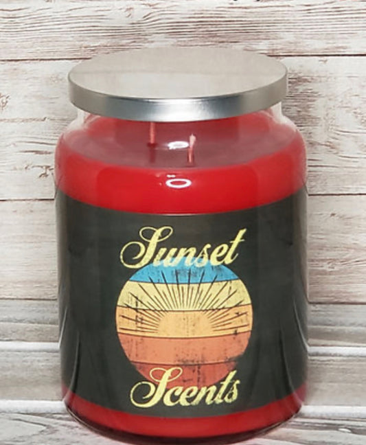 Juicy Watermelon Labeled Jar Scented Candle