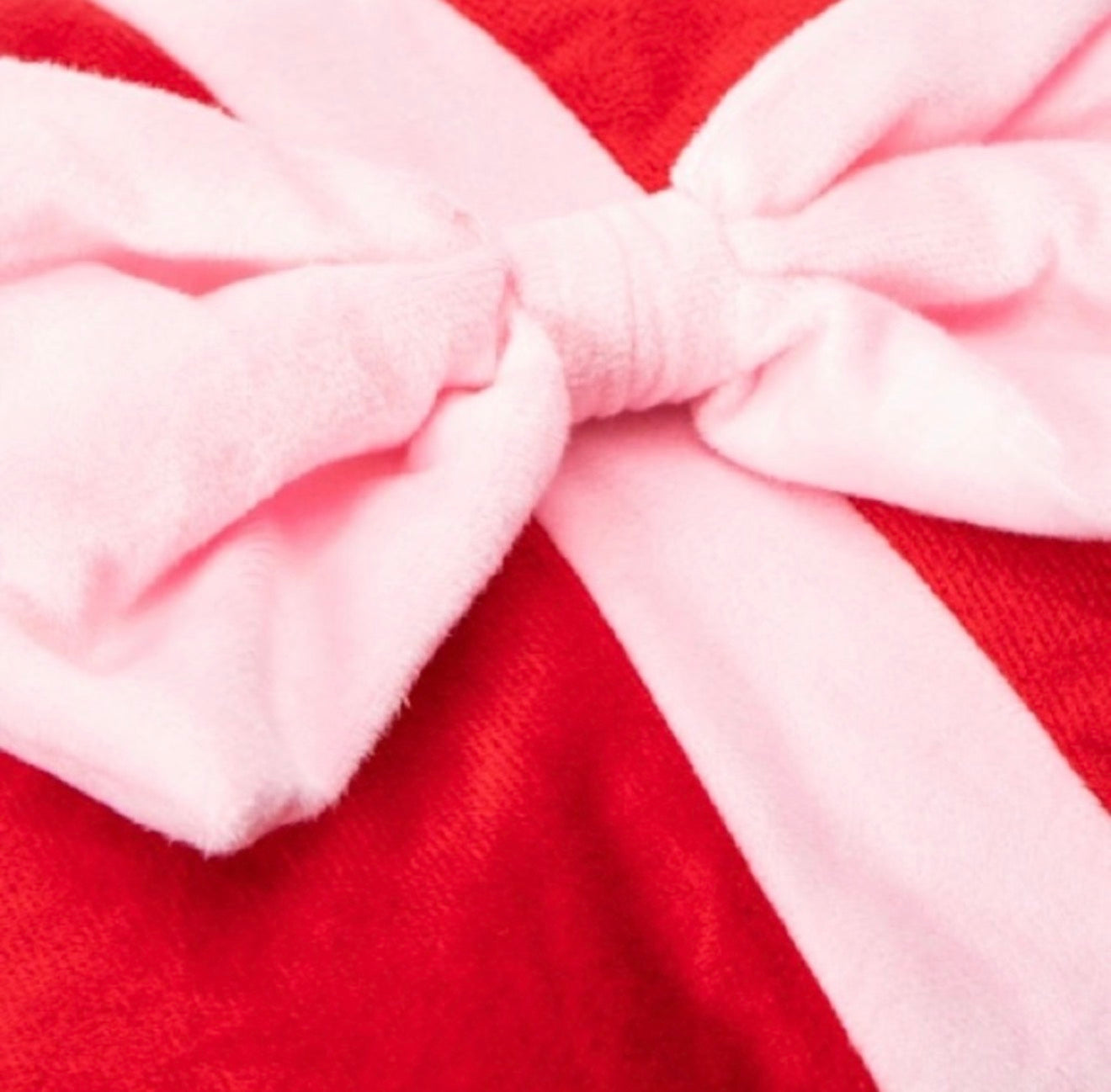 2 Red And White Bow Box Snow Cool Present Pillow Plush 10" X 10” X 10”  Set of 2