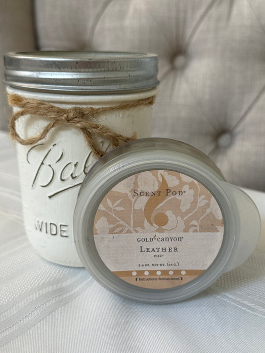 Leather~Gold Canyon Scent Pod Wax Melt • 2.4oz.