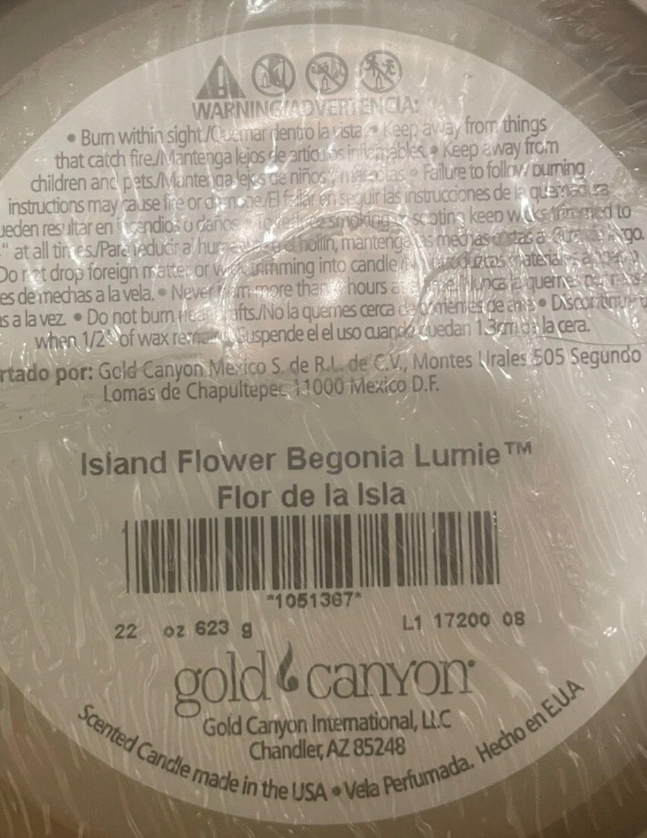 22oz Island Flower Gold Canyon Candle