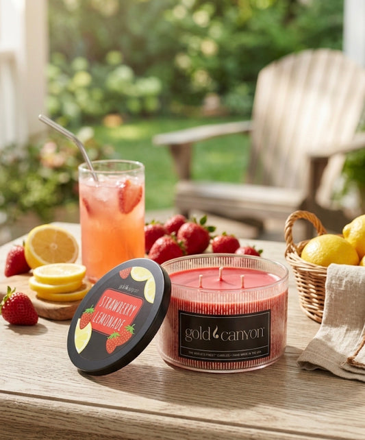 Strawberry Lemonade 10oz Gold Canyon Candle