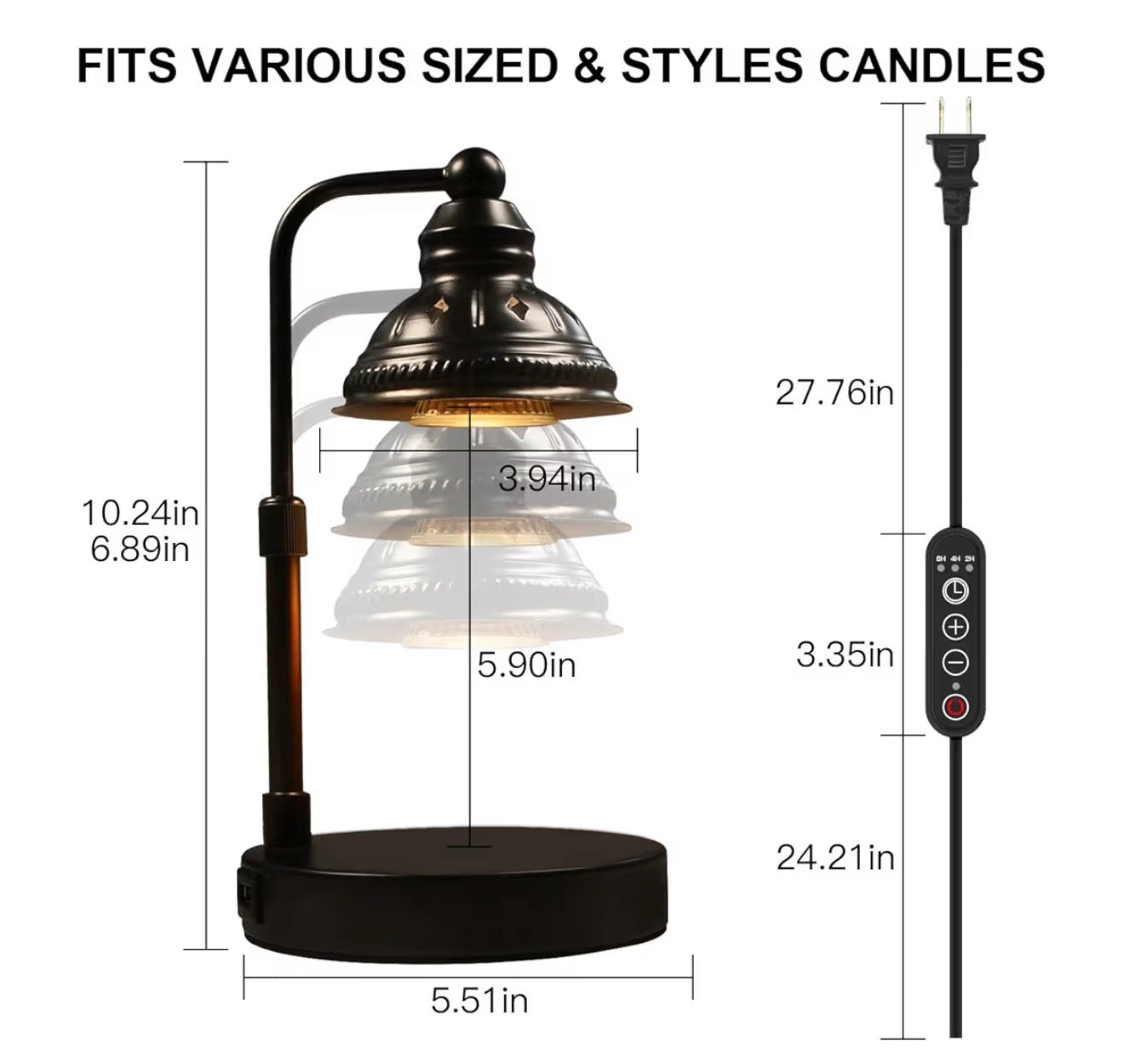 Candle Lamp Adjustable/Timer