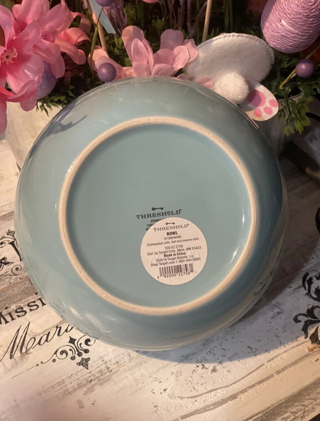 Easter Egg Baby Blue Stoneware 7" Bowl Candy Bowl by Target Threshold