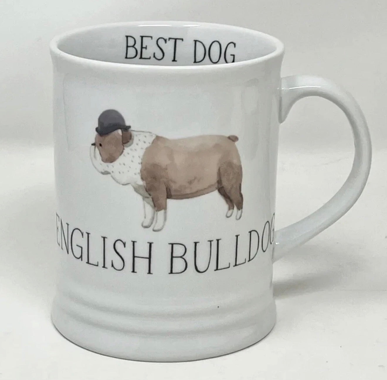 English Bulldog Mug Best Dog By Julianna Swaney.