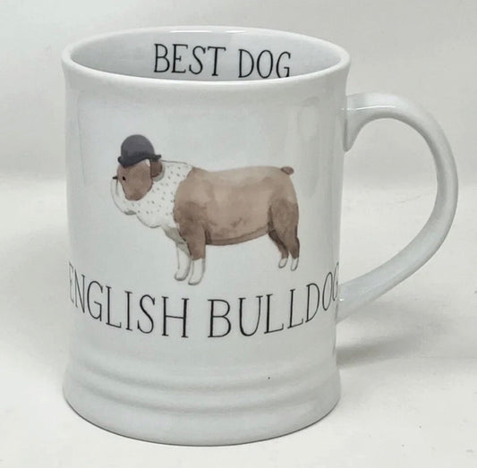 English Bulldog Mug Best Dog By Julianna Swaney.