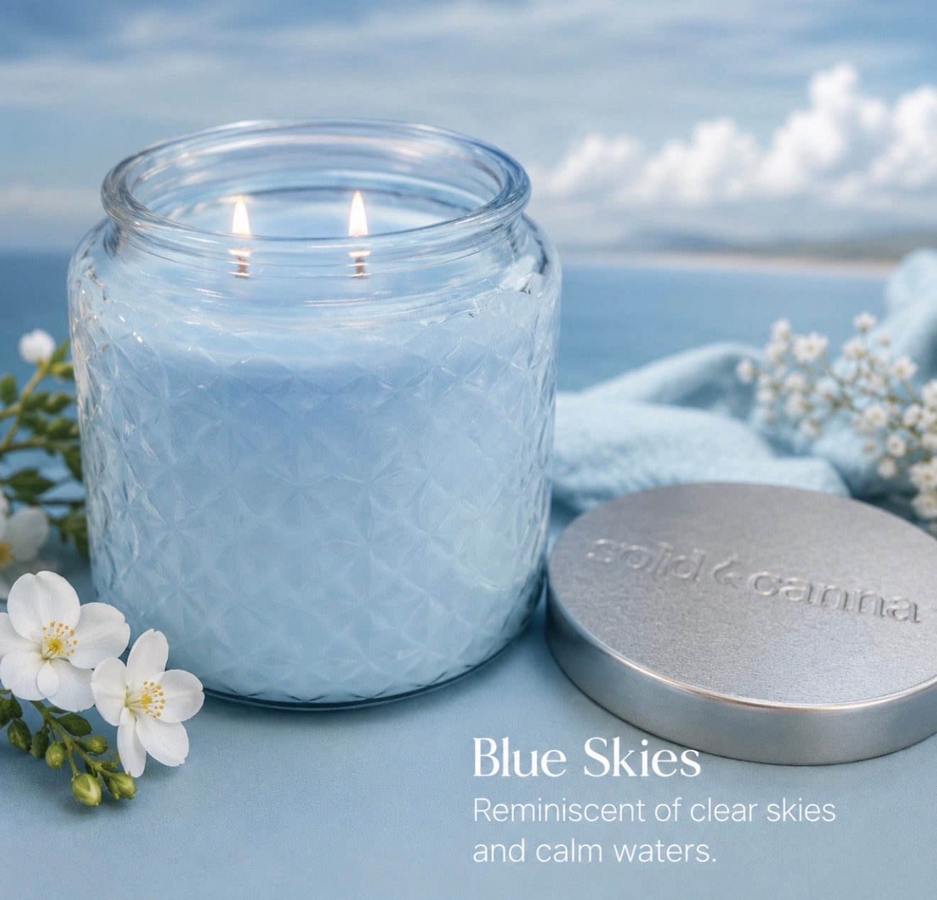 Blue Skies~16oz Gold Canyon Candle