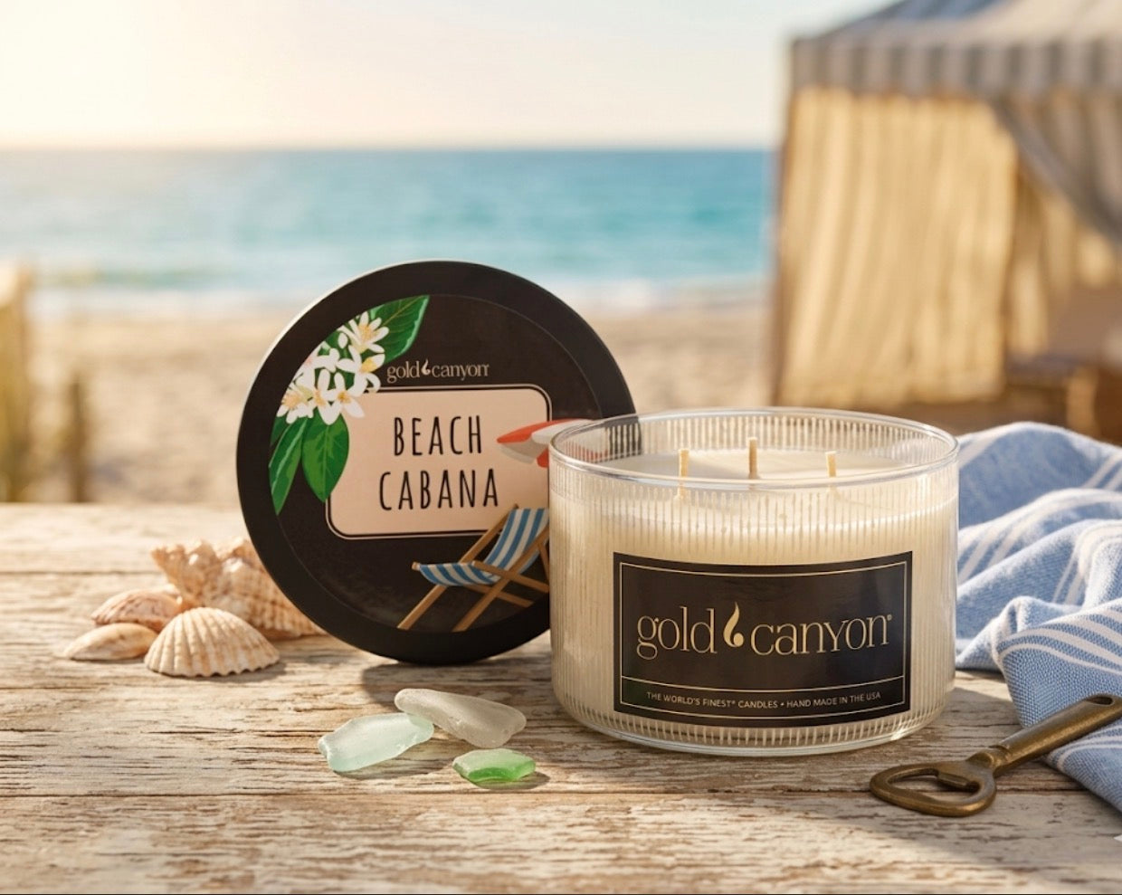Beach Cabana 10oz Gold Canyon Candle