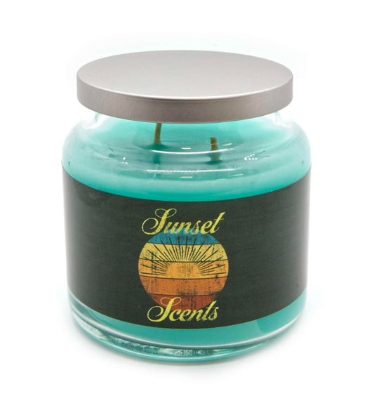 Turquoise & Caicos Labeled Jar Scented Candle