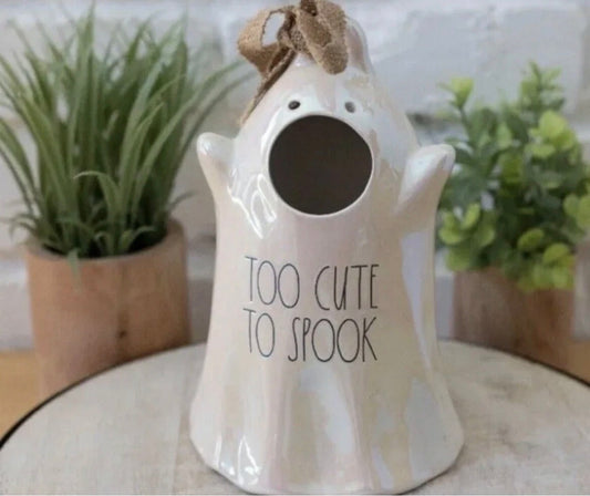 Rae Dunn-New in Box
8" Ghost Birdhouse Too Cute To Spook