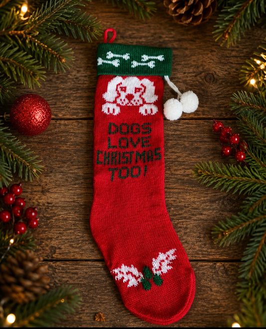 Christmas Dog/Pet Stocking /Hanging Bag /Xmas Tree Decor.