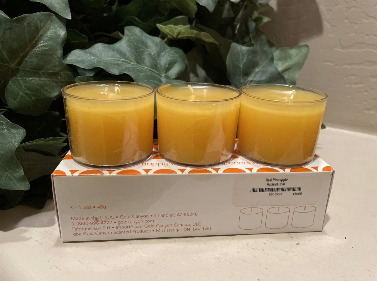 GOLD CANYON Thai 🍍Pineapple VoLights New 3 Pack Votive