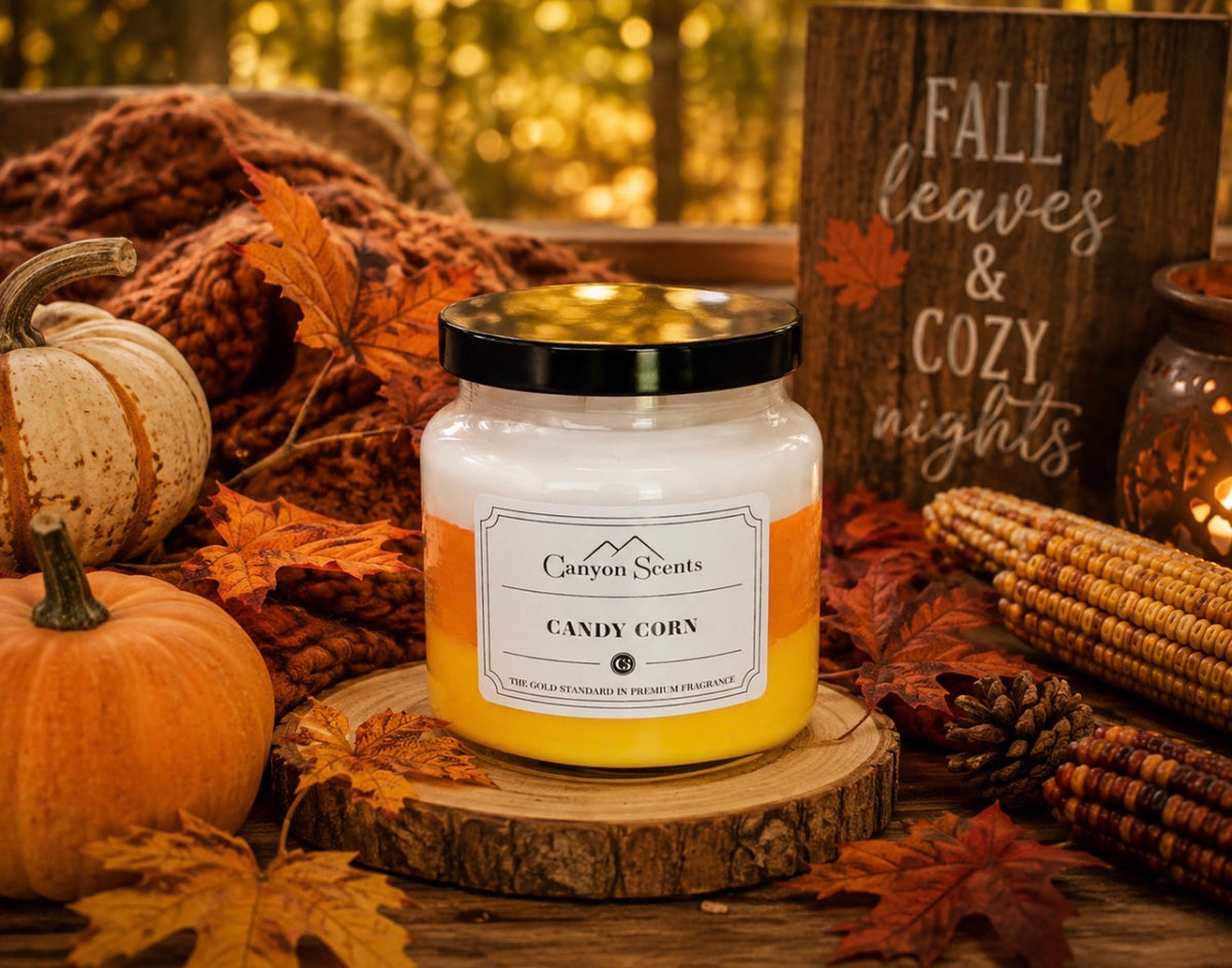 Candy Corn Scented Candle 16oz