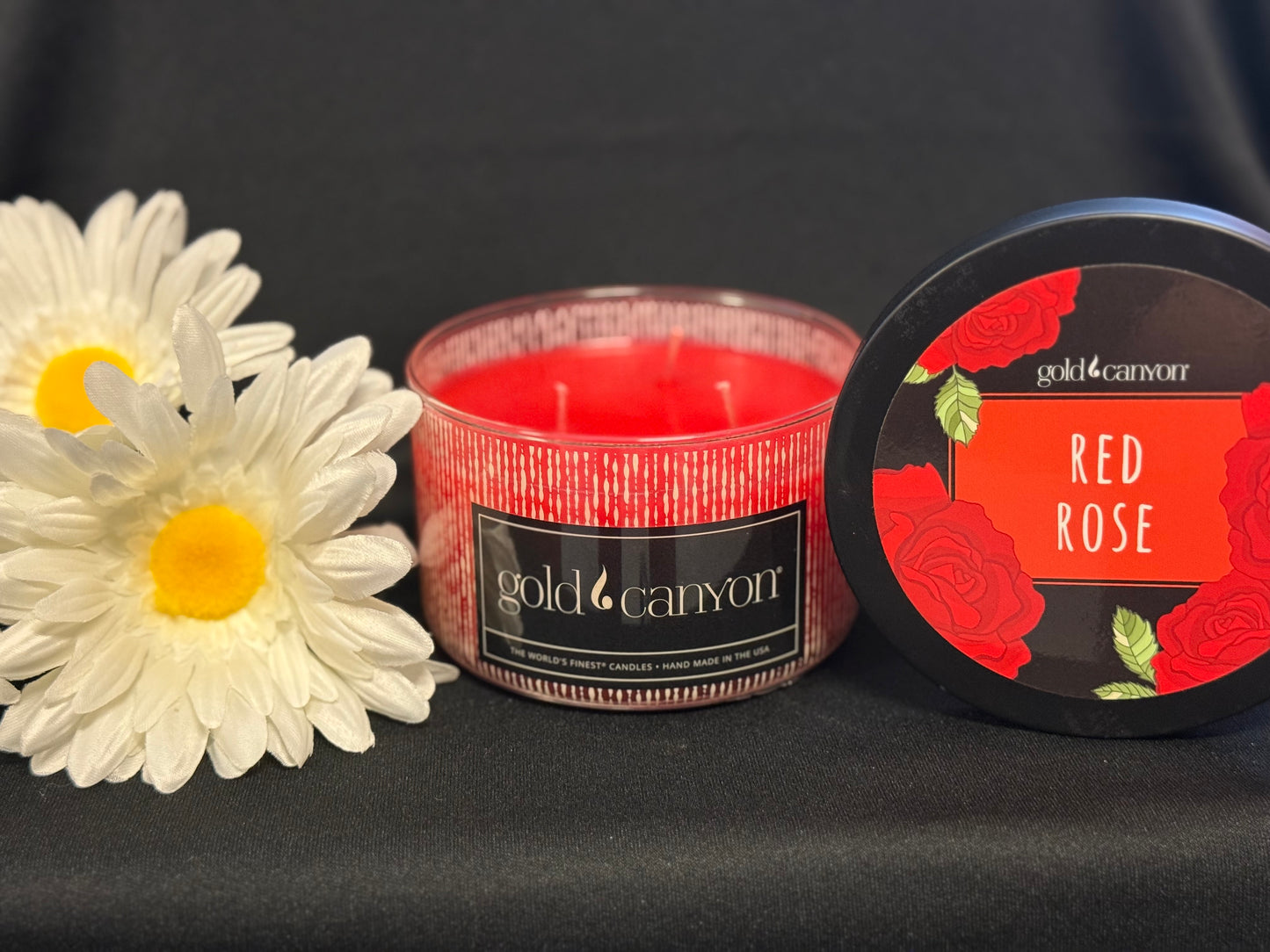 Red Rose 10oz Gold Canyon Candle